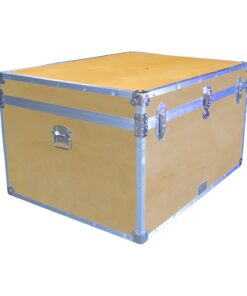 02-125 WE WOOD Jumbo Storage Trunk with Alloy Trim