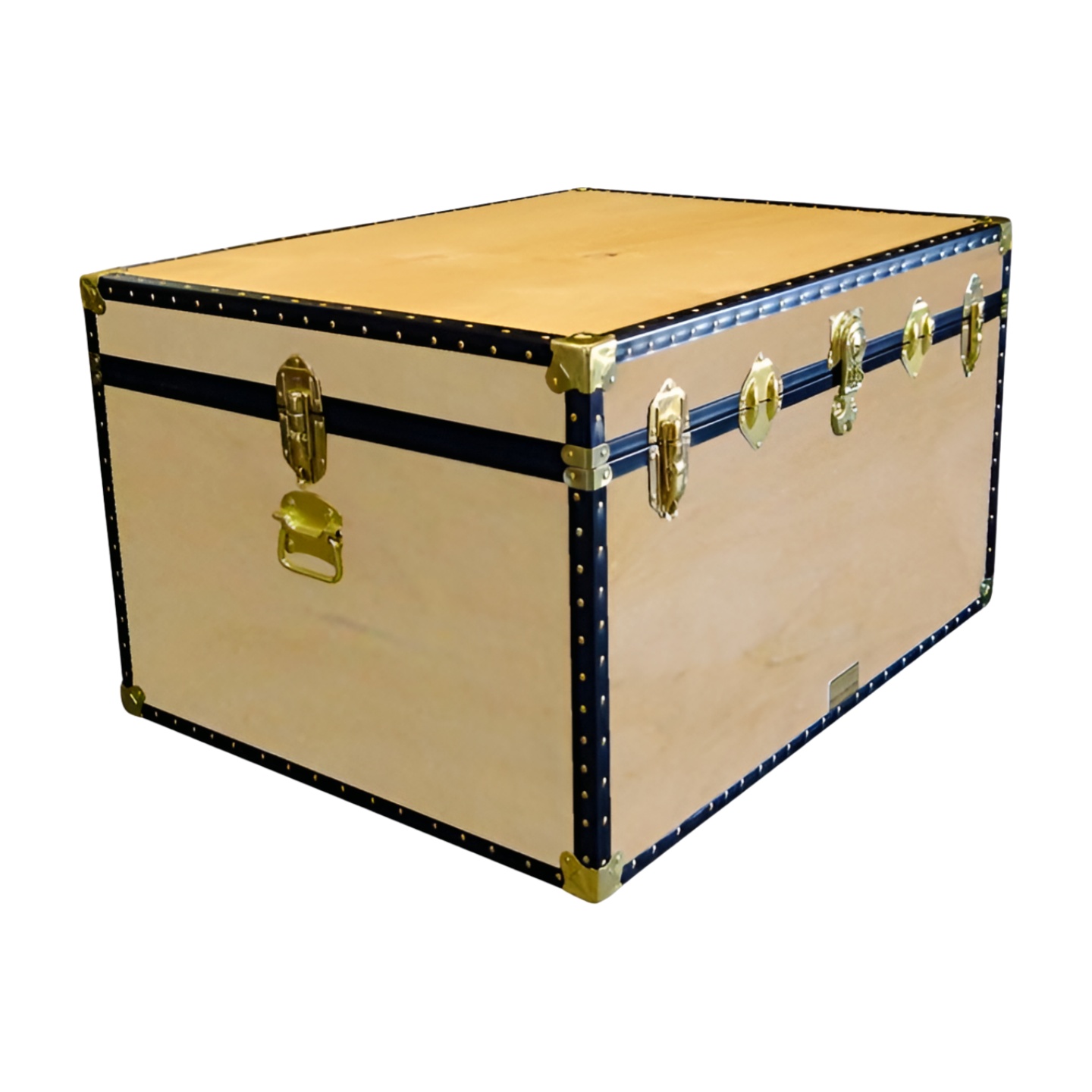 02-124 W WOOD Jumbo Storage Trunk with ABS Trim