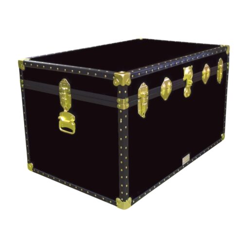 03-119 R BLACK King Storage Trunk with ABS Trim