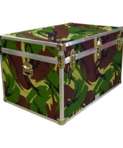 03-169 JCE JUNGLE CAMO King Storage Trunk with Alloy Trim