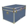 03-164.5 E PREMIER LEATHERGRAIN GREY King Storage Trunk with Alloy Trim