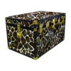 03-212 G FAUX GIRAFFE King Storage Trunk with ABS Trim