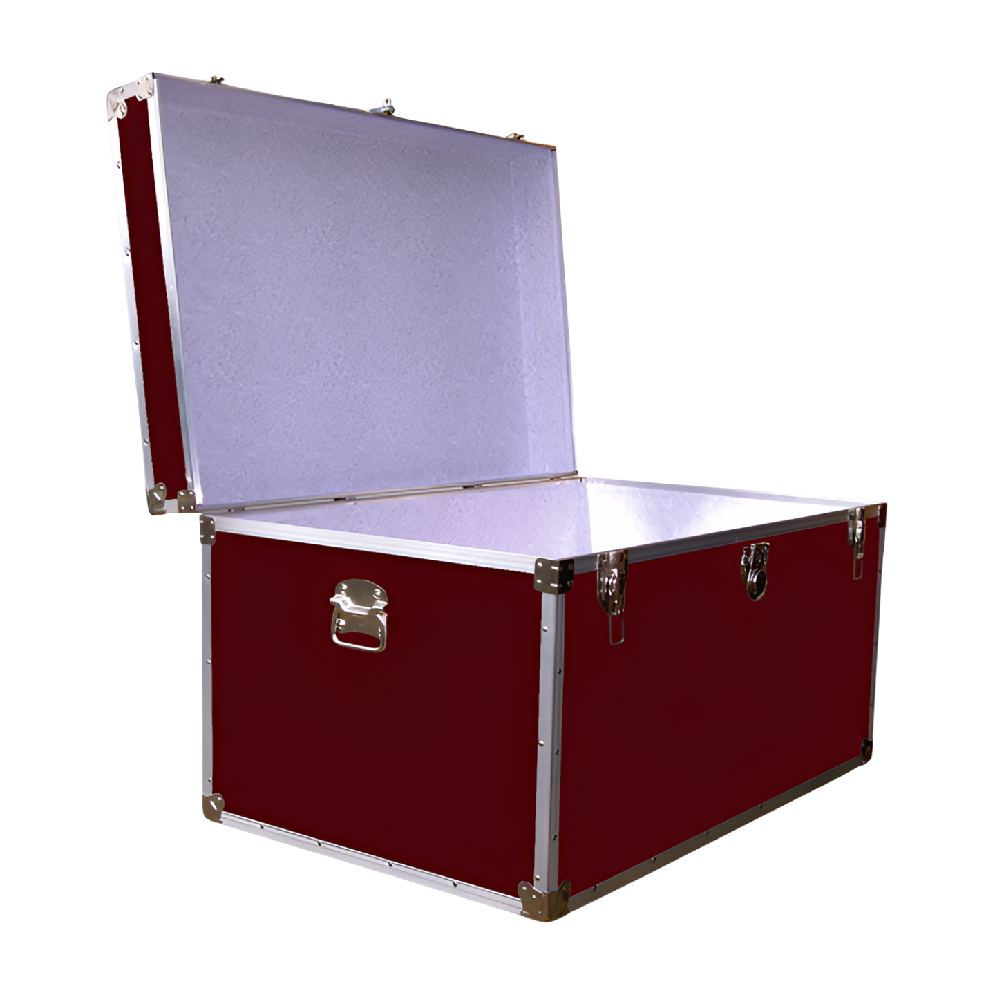 03-123 RE MAROON King Storage Trunk with Alloy Trim - Image 2