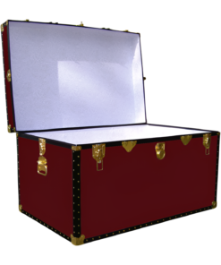 Alternative view of 03-117 R MAROON King Storage Trunk with ABS Trim
