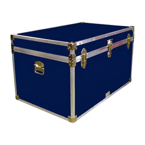 03-124 RE NAVY King Storage Trunk with Alloy Trim