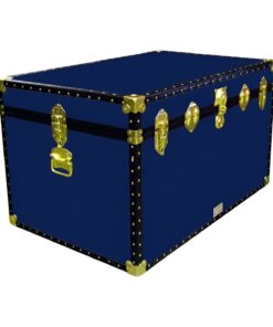 03-118 R NAVY King Storage Trunk with ABS Trim