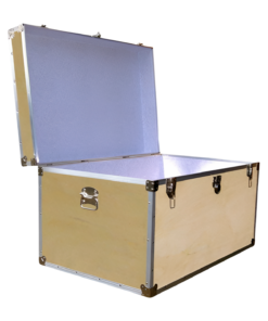 Alternative view of 03-111 WE WOOD King Storage Trunk with Alloy Trim