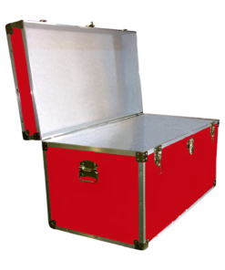 Alternative view of 04-110 RE RED 38 Deep Storage Trunk with Alloy Trim