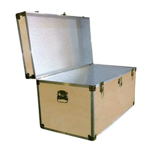 04-099 WE WOOD 38 Deep Storage Trunk with Alloy Trim - Image 2
