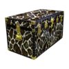 04-200 G FAUX GIRAFFE 38 Deep Storage Trunk with ABS Trim