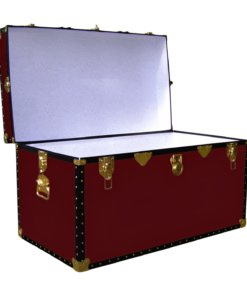 Alternative view of 04-105 R MAROON 38 Deep Storage Trunk with ABS Trim