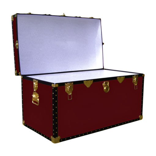04-105 R MAROON 38 Deep Storage Trunk with ABS Trim - Image 2