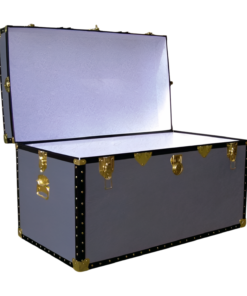 Alternative view of 05-121 PREMIER LEATHERGRAIN GREY 36 Deep Storage Trunk with ABS Trim