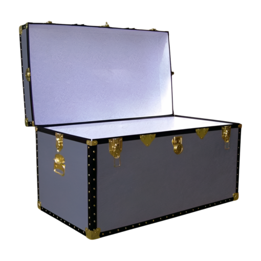05-121 PREMIER LEATHERGRAIN GREY 36 Deep Storage Trunk with ABS Trim - Image 2