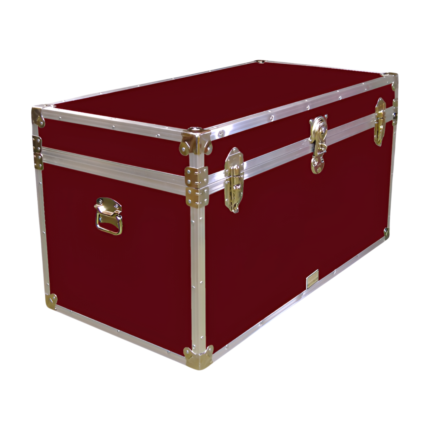 05-102 RE MAROON 36 Deep Storage Trunk with Alloy Trim