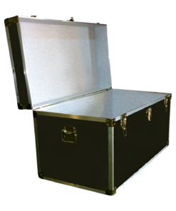 Alternative view of 05-100 RE OLIVE 36 Deep Storage Trunk with Alloy Trim