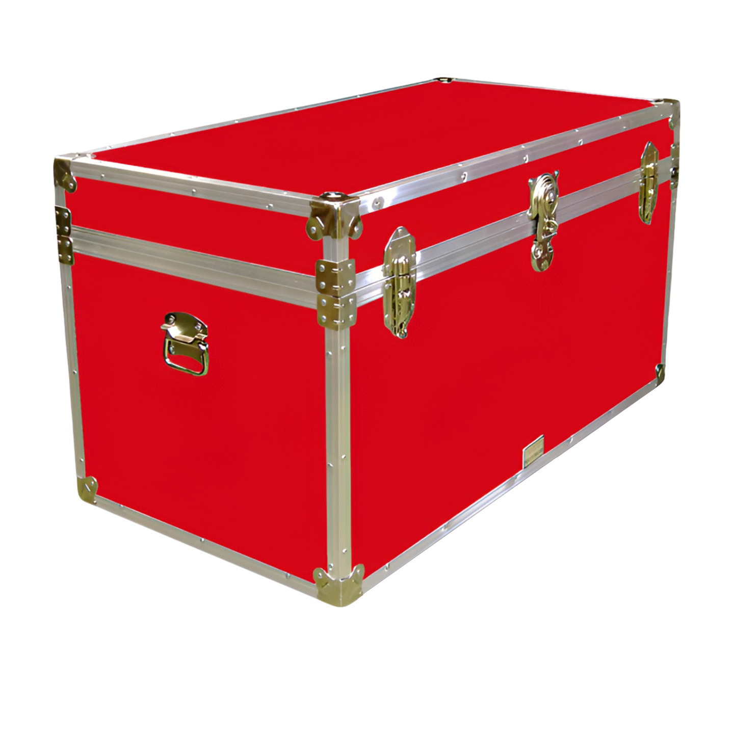 04-110 RE RED 38 Deep Storage Trunk with Alloy Trim