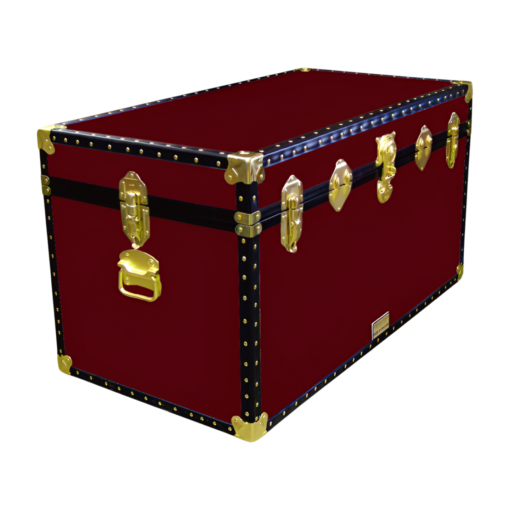 05-096 R MAROON 36 Deep Storage Trunk with ABS Trim