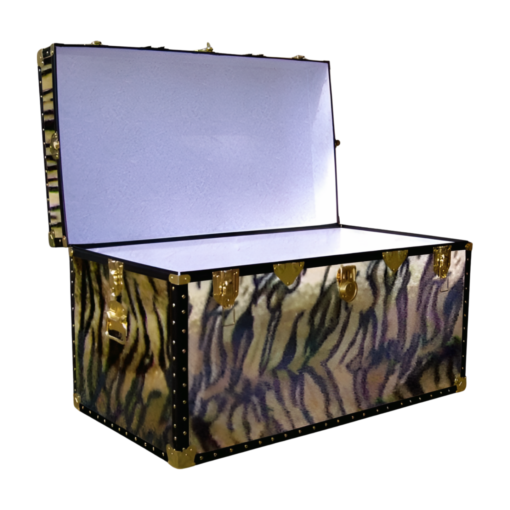 05-200 TI FAUX TIGER 36 Deep Storage Trunk with ABS Trim - Image 2