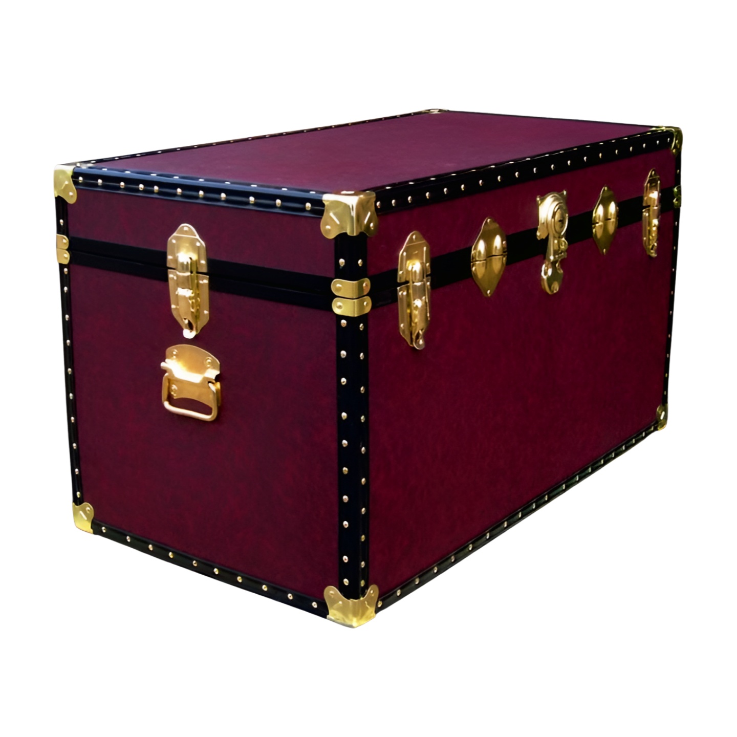 05-122 PREMIER LEATHERGRAIN WINE 36 Deep Storage Trunk with ABS Trim