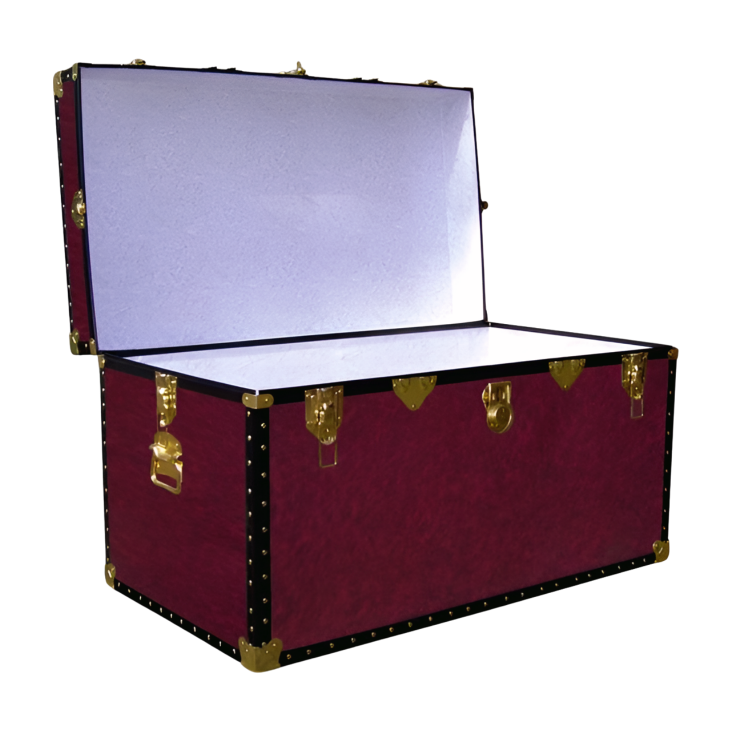 05-122 PREMIER LEATHERGRAIN WINE 36 Deep Storage Trunk with ABS Trim - Image 2