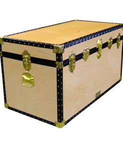 04-098 W WOOD 38 Deep Storage Trunk with ABS Trim