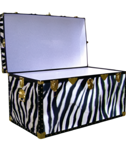 Alternative view of 05-194 ZEB FAUX ZEBRA 36 Deep Storage Trunk with ABS Trim