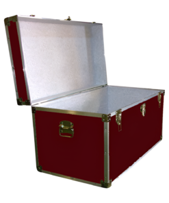 Alternative view of 04-111 RE MAROON 38 Deep Storage Trunk with Alloy Trim
