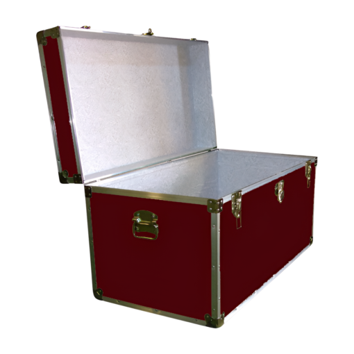 04-111 RE MAROON 38 Deep Storage Trunk with Alloy Trim - Image 2