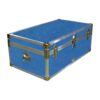 06-143 DFDE FADED DENIM 36 Cabin Storage Trunk with Alloy Trim