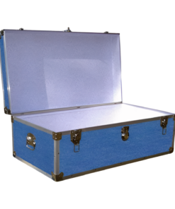 Alternative view of 06-143 DFDE FADED DENIM 36 Cabin Storage Trunk with Alloy Trim