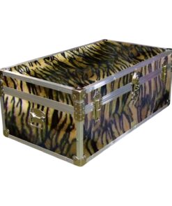 06-191 TIE FAUX TIGER 36 Cabin Storage Trunk with Alloy Trim