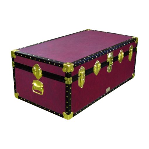 06-121 PREMIER LEATHERGRAIN WINE 36 Cabin Storage Trunk with ABS Trim