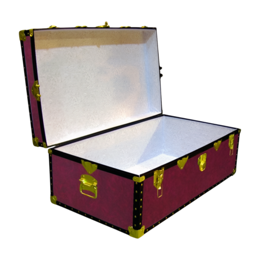 06-121 PREMIER LEATHERGRAIN WINE 36 Cabin Storage Trunk with ABS Trim - Image 2