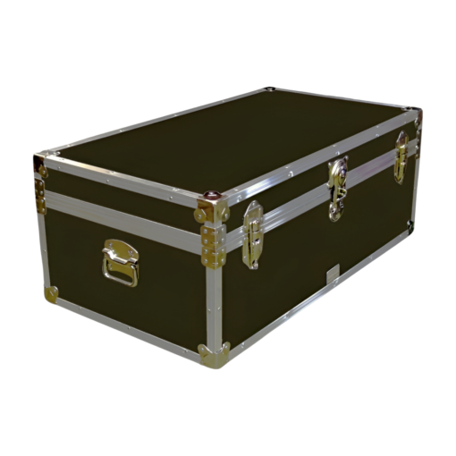 06-090 RE OLIVE 36 Cabin Storage Trunk with Alloy Trim