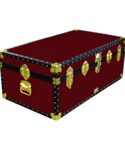 06-086 R MAROON 36 Cabin Storage Trunk with ABS Trim