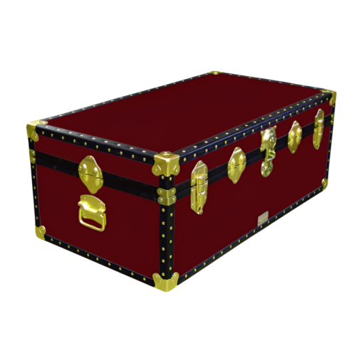 06-086 R MAROON 36 Cabin Storage Trunk with ABS Trim