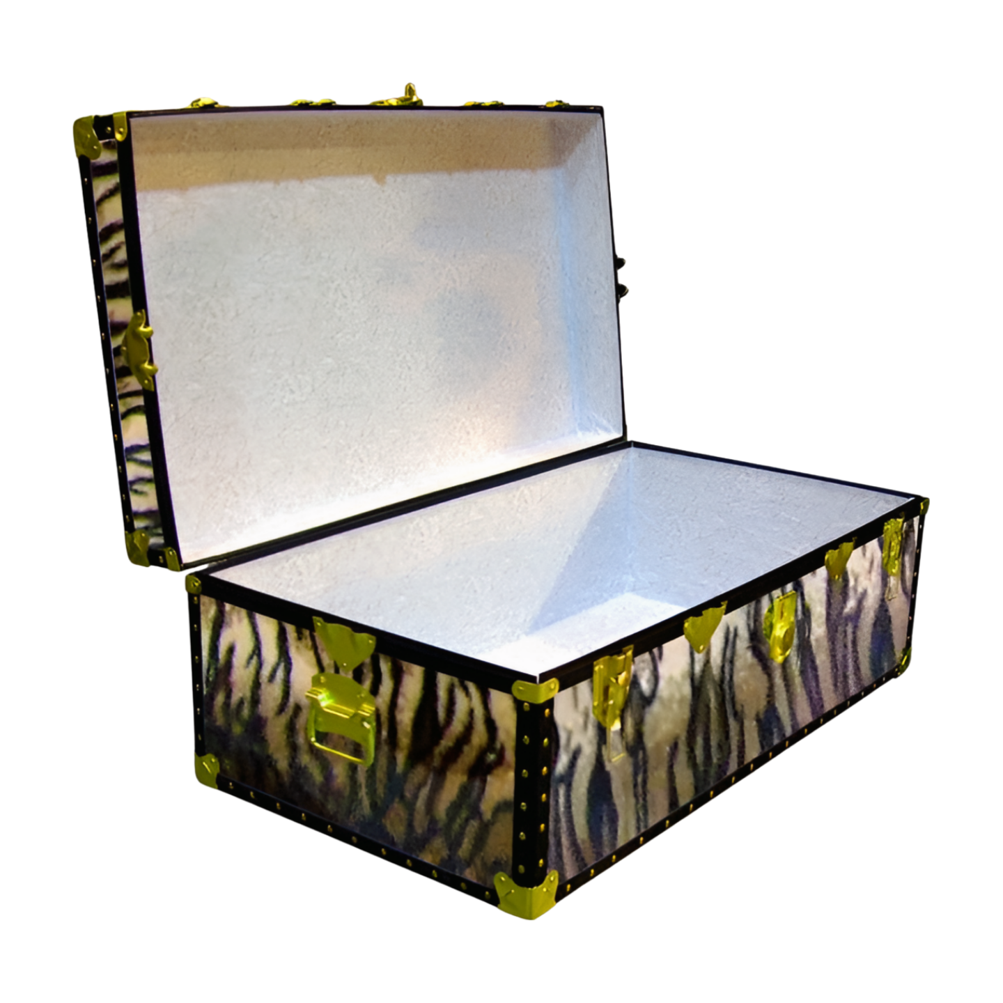 06-190 TI FAUX TIGER 36 Cabin Storage Trunk with ABS Trim - Image 2