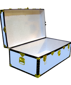 Alternative view of 06-152 SKY BLUE VINYL 36 Cabin Storage Trunk with ABS Trim