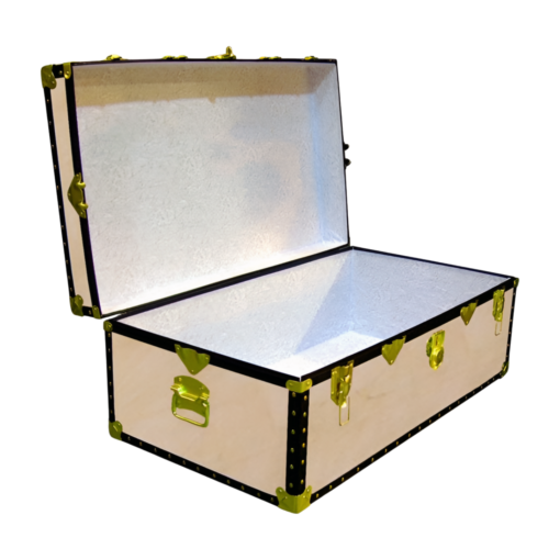 06-076 W WOOD 36 Cabin Storage Trunk with ABS Trim - Image 2