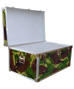 Alternative view of 07-144 JCE JUNGLE CAMO 33 Deep Storage Trunk with Alloy Trim