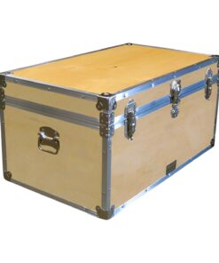 07-076 WE WOOD 33 Deep Storage Trunk with Alloy Trim