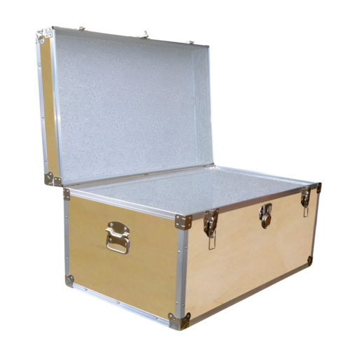07-076 WE WOOD 33 Deep Storage Trunk with Alloy Trim - Image 2