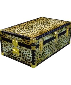 09-179 CH FAUX CHEETAH 30 Cabin Storage Trunk with ABS Trim
