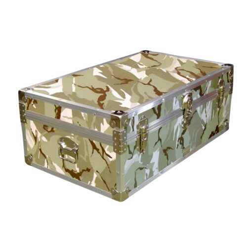 09-144 DSE DESERT STORM CAMO 30 Cabin Storage Trunk with Alloy Trim