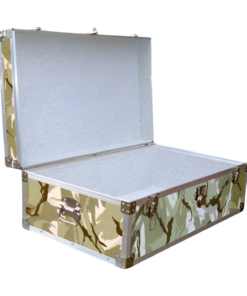 Alternative view of 08-146 DSE DESERT STORM CAMO 33 Cabin Storage Trunk with Alloy Trim