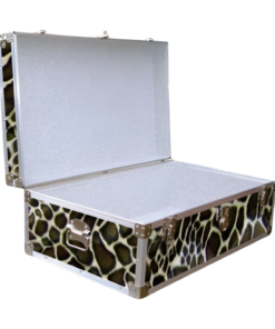 Alternative view of 09-182 GE FAUX GIRAFFE 30 Cabin Storage Trunk with Alloy Trim