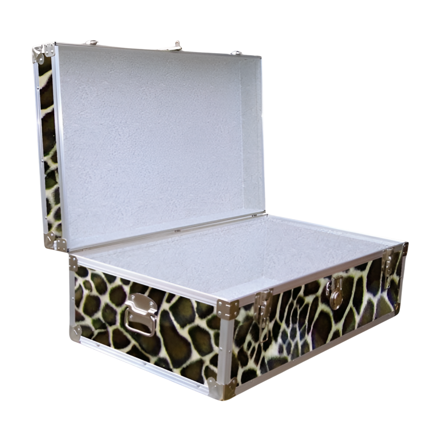 09-182 GE FAUX GIRAFFE 30 Cabin Storage Trunk with Alloy Trim - Image 2