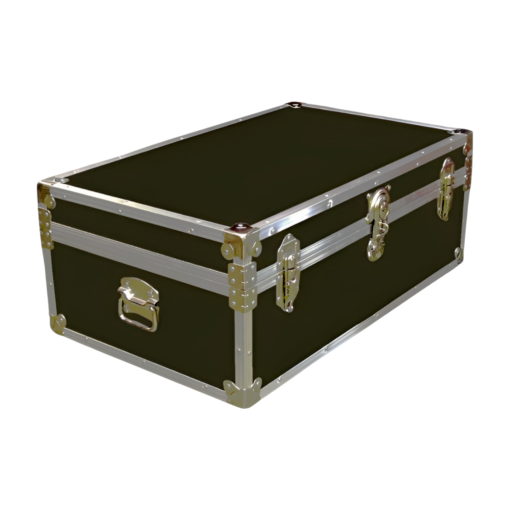 08-088 RE OLIVE 33 Cabin Storage Trunk with Alloy Trim