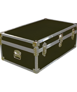 09-087 RE OLIVE 30 Cabin Storage Trunk with Alloy Trim